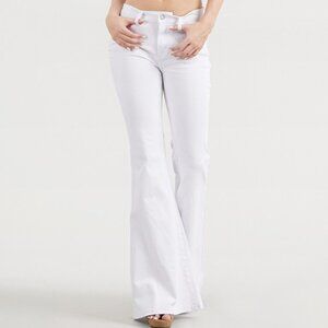 Judy Blue White Super Flare Jeans